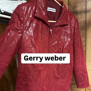 Gerry Weber Red Leather‎ Jacket
